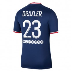 Camisola Paris Saint-Germain Julian Draxler 23 Equipamento Primeiro 2021-2022 Manga Curta